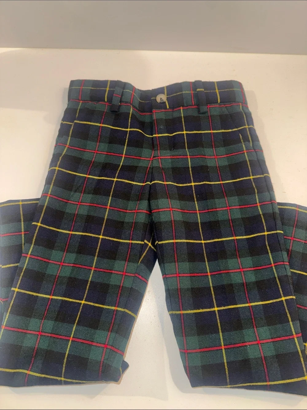 Janie and Jack Tartan Plaid Trousers
